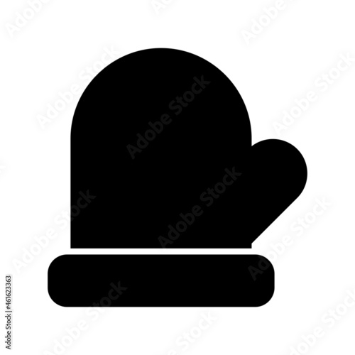 Gloves Glyph Vector Icon Design