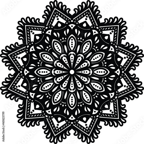 ornamental round lace pattern