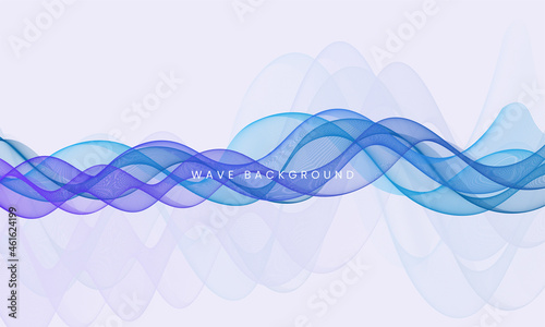 Abstract colorful flowing wave lines background. Modern motion smooth template design.