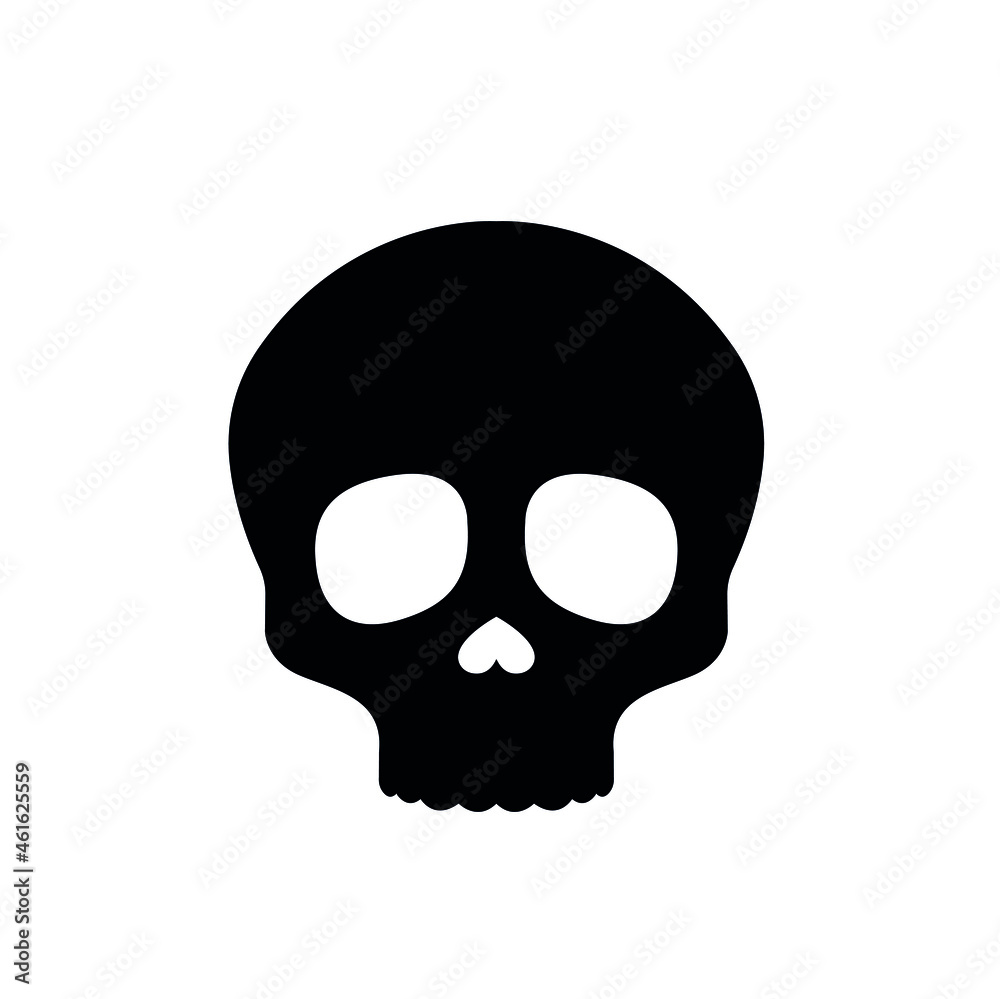 Skull silhouette vector symbol Skull silhouette vector symbol