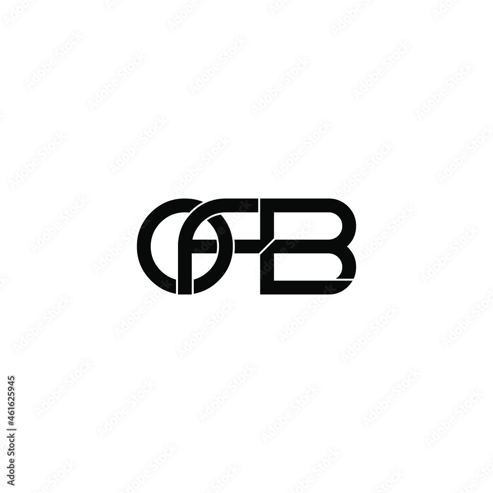 ofb initial letter monogram logo design ofb initial letter monogram logo design