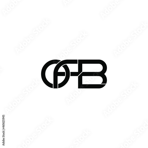 ofb initial letter monogram logo design photo