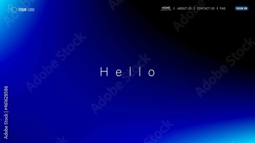 Website Landing Page Template Design, Abstract Modern design for website