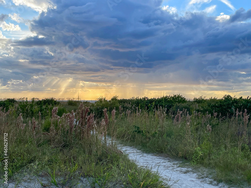 Calm Sunset on Marco Island in the Gulf Coast of Florida