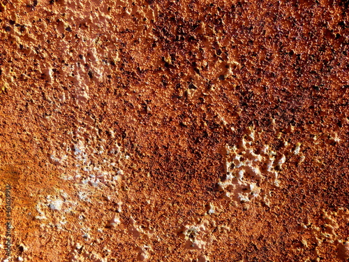 Texture of rusty iron aged old. Grunge metal plate background.