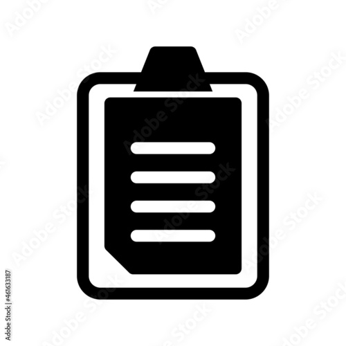 Clipboard Glyph Vector Icon Design
