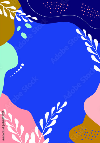 hand drawn abstract background with pastel colors vector