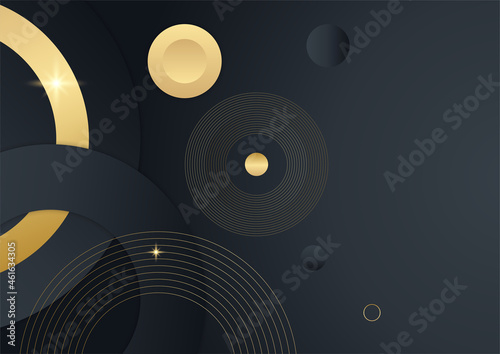 Black and gold abstract background