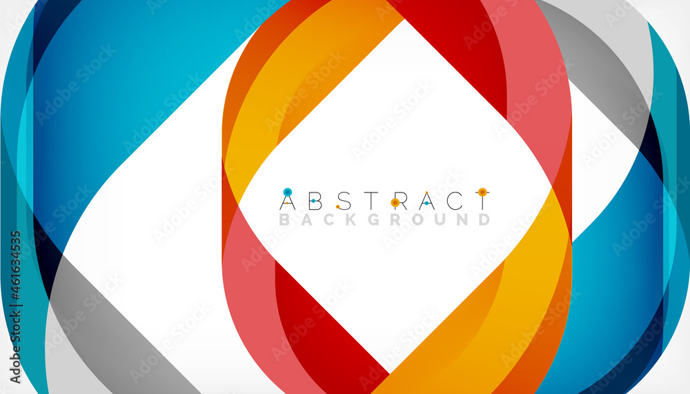 Abstract square shape with overlapping waves, minimal geometric background. Vector Illustration For Wallpaper, Banner, Background, Landing Page Abstract square shape with overlapping waves, minimal geometric background. Vector Illustration For Wallpaper, Banner, Background, Landing Page