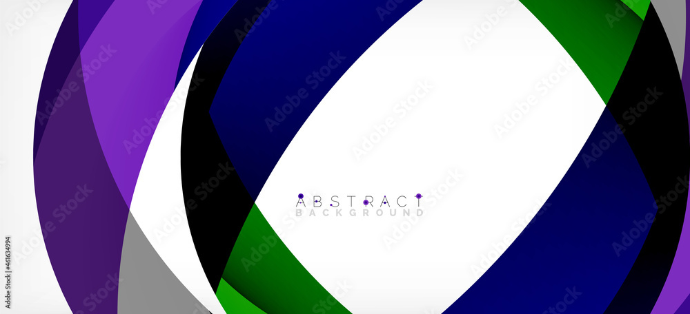Color circle shapes, minimal geometric background. Trendy dynamic composition. Vector Illustration For Wallpaper, Banner, Background, Landing Page Color circle shapes, minimal geometric background. Trendy dynamic composition. Vector Illustration For Wallpaper, Banner, Background, Landing Page