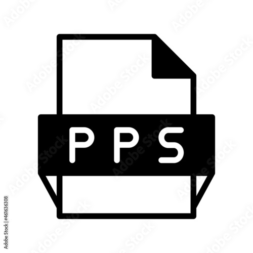 Pps Glyph Vector Icon Design photo