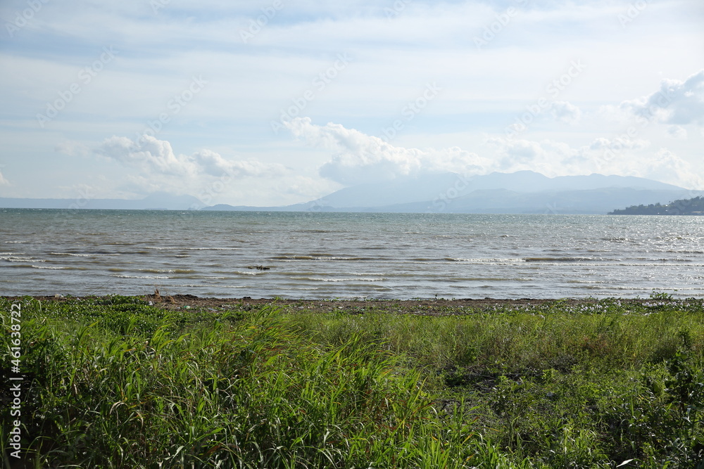scenery of lake lanao, the biggest lake in mindanao island 