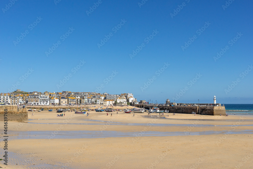St Ives on thje north Cornwall coast in England St Ives on thje north Cornwall coast in England