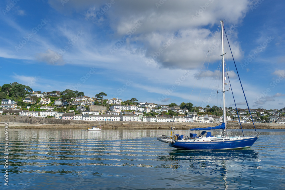 St Mawes on the Roseland Peninsula on the couth Cornwall coast in England