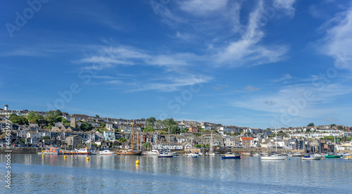 Visitors Yachy Haven in Falmouth Cornwaqll england photo