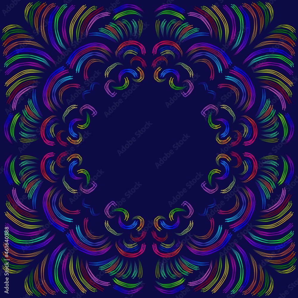 Simulate hand satin stitch embroidery, stitch position,direction,pattern abstract background