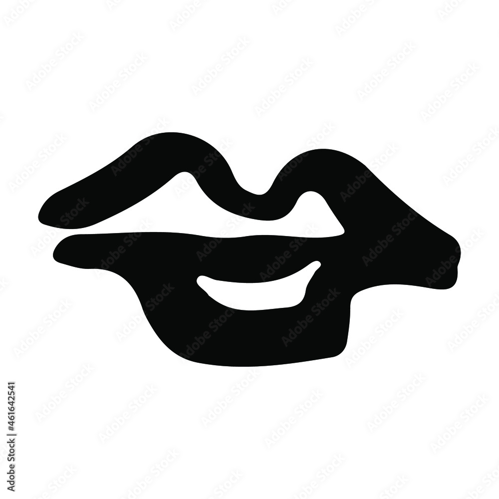 Doodle paint brush strokes pattern. Grunge hand drawn curved and wavy lines.Watercolor and  ink brush scribbles decorative texture. 