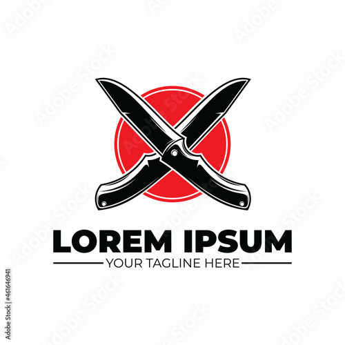 Kitchen knife logo design inspiration