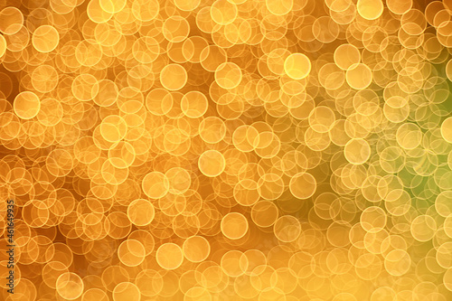 golden bokeh blurred circles background, abstract blurred design pattern