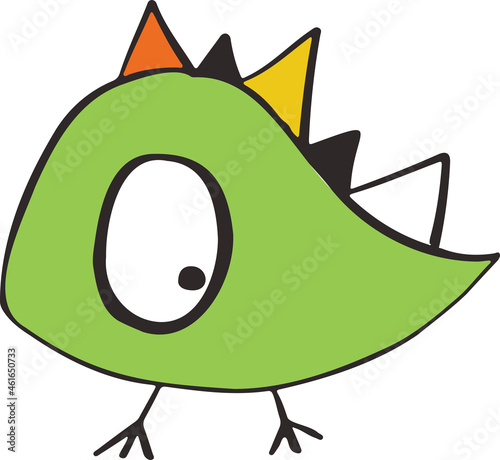 character monsters fictional funny cartoons animals vector
