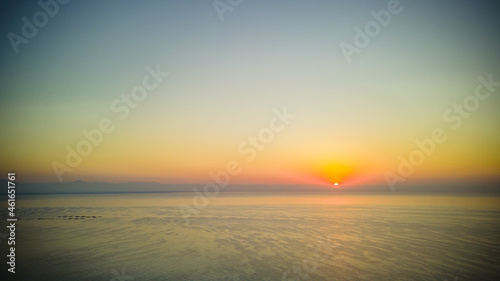 sunrise in the mediterranean sea
