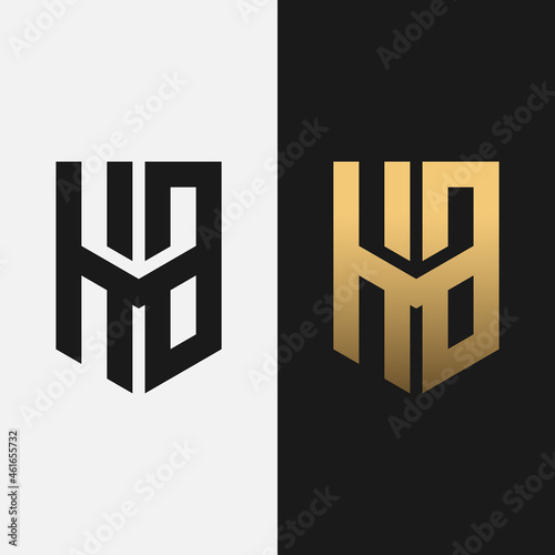 Letter Initial Monogram H B HB BH Logo Design Template. Suitable for Fashion Clothing Apparel Sport Finance Management Business Brand Company Shop Logo Design.
