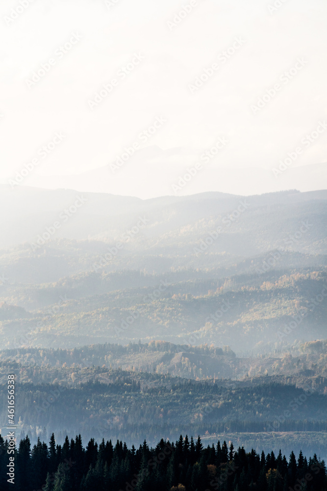 Fototapeta premium Sunset in Carpathians