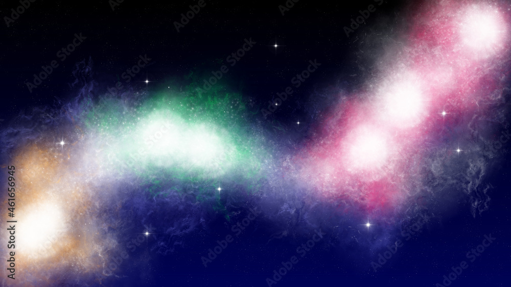 Dramatic space colorful and amazing star universe. Background for your content like as video, gaming, broadcast, streaming, promotion, advertise, presentation, sport, marketing, webinar, education etc