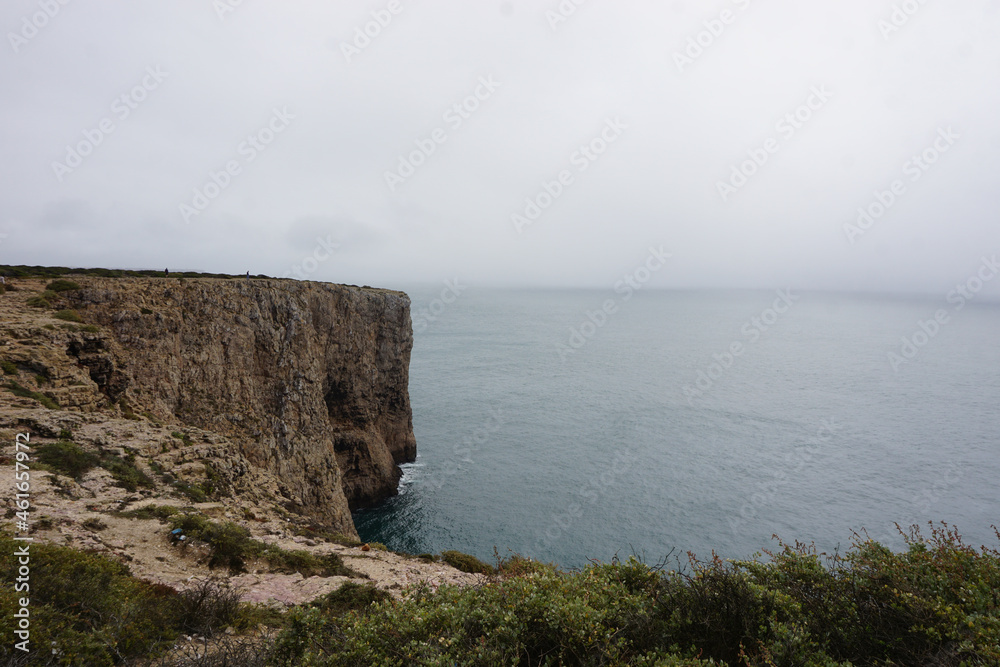 Atlantic ocean cliffs in Sagres