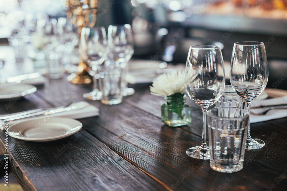 table setting at restaurant table setting at restaurant