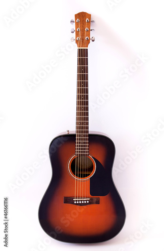Guitar on a white background, music