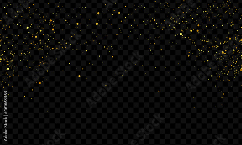 Celebration background template with confetti and gold ribbons. luxury greeting rich card.