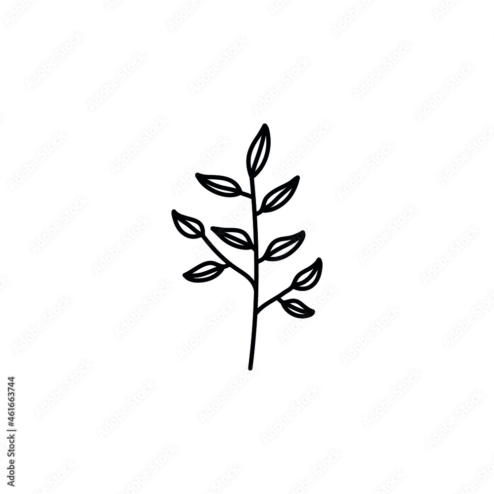 Fototapeta premium Autumn leaves icon vector set. Autumn illustration sign collection. Leaf hat symbol or logo