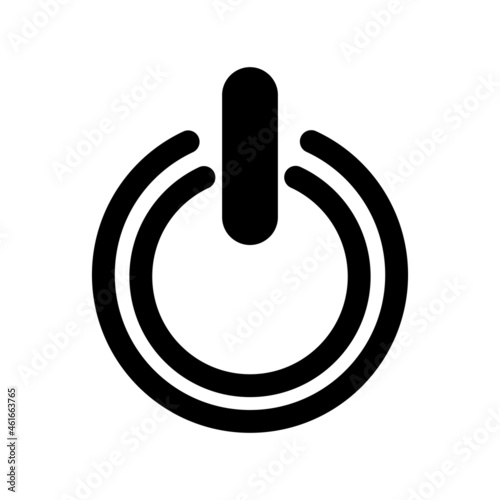  Shutdown Glyph Vector Icon Design
