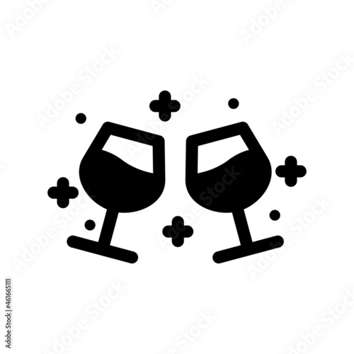 Toast Glyph Vector Icon Design