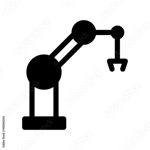 Robotic Glyph Vector Icon Design