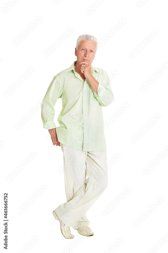 portrait of happy senior man posing portrait of happy senior man posing