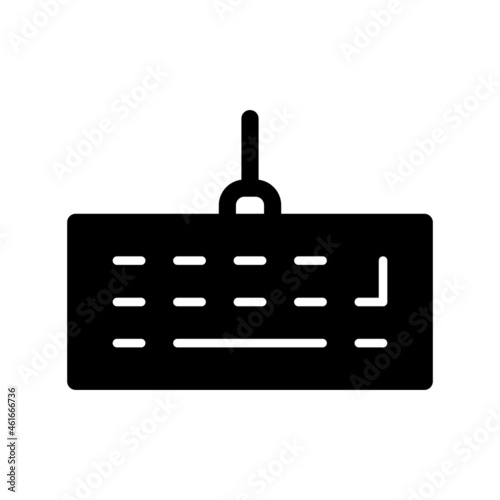 Keyboard Glyph Vector Icon Design
