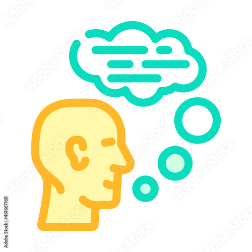 Wallpaper Mural speaking human color icon vector. speaking human sign. isolated symbol illustration Torontodigital.ca