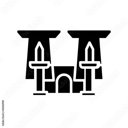 Luxor Temple  Glyph Vector Icon Design