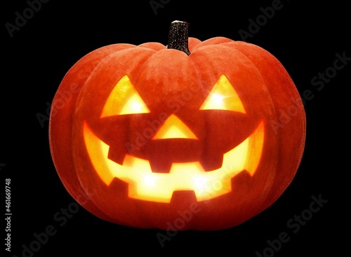 かぼちゃ ハロウィン ジャックオランタン イラスト リアル 単体