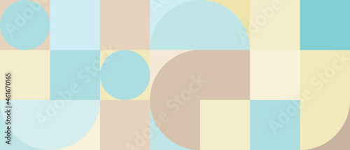 Background in trendy shades of the 70s, design for the cover. Simple flat vector pattern with stripes and waves texture.