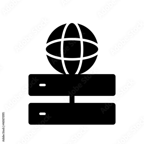 Servers Glyph Vector Icon Design