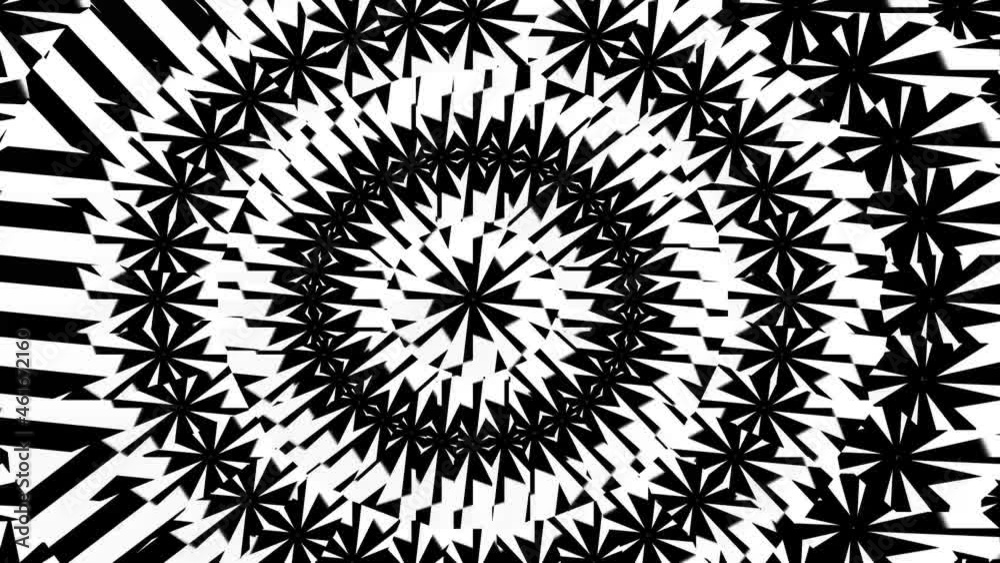 4K Grunge Halftone Texture. black and white irregular shapes change color. abstract background. 