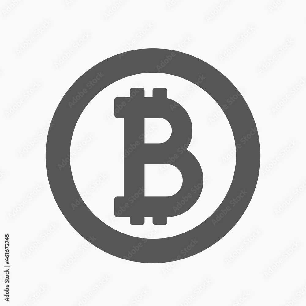 bitcoin flat design isolated on white back bitcoin flat design isolated on white back