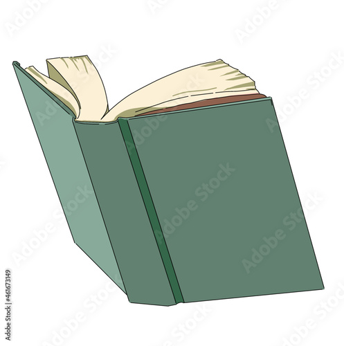 book open in the middle vector color svg 