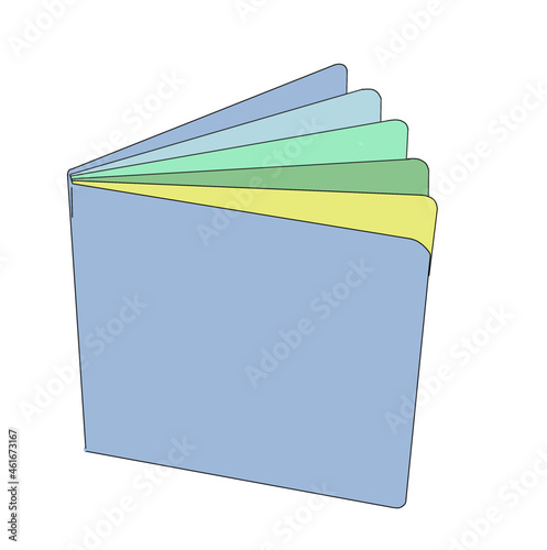 Notebook file vector color