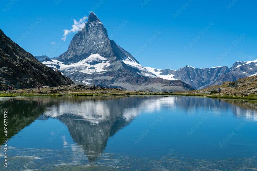 Swiss Alps, view on iconic Matterhorn