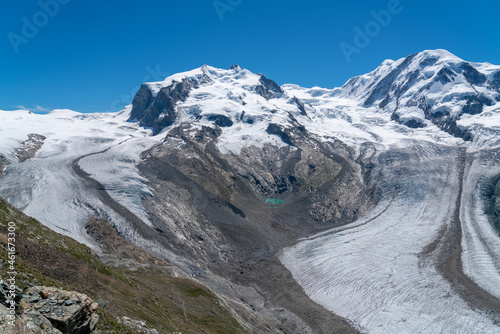 Huge glacier in Swiss Alps 