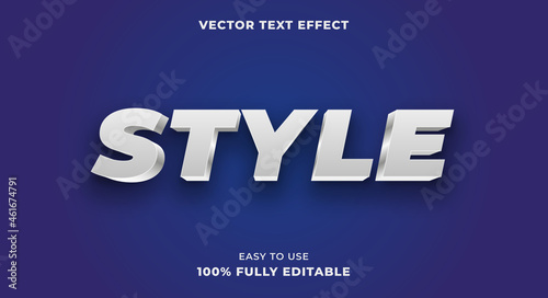 New 3D Style Editable Vector Text Effect